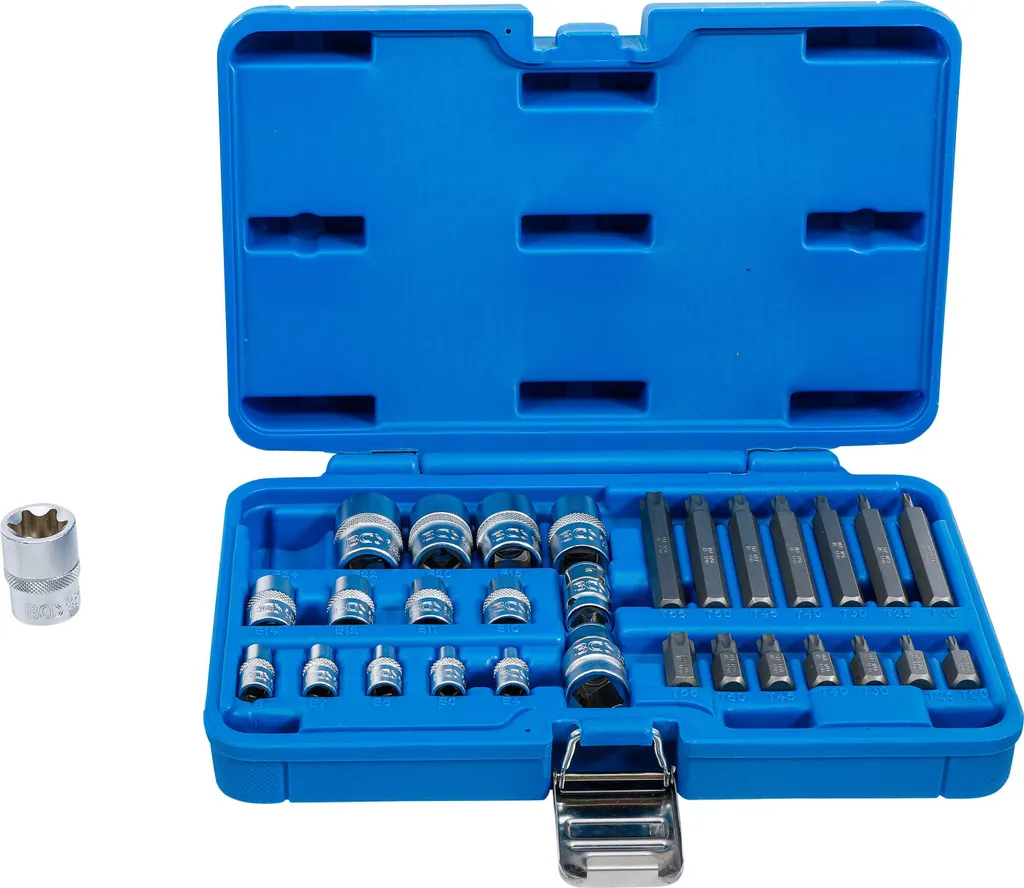 Assortimento 30 Chiavi Torx Profilo E/T | Set Professionale con Valigetta