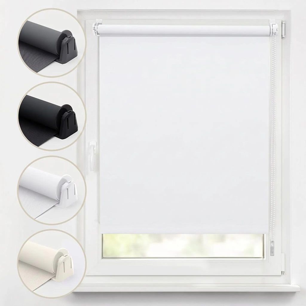 Verdunklungsrollo 70x210cm Weiß Thermorollo Fensterrollo Produktbild 
