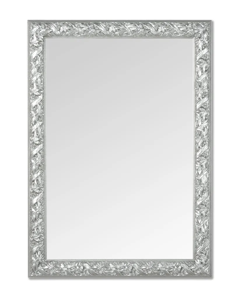 Specchio 69x49 Argento MO.WA | Cornice Legno Artigianale per Camera e Salone