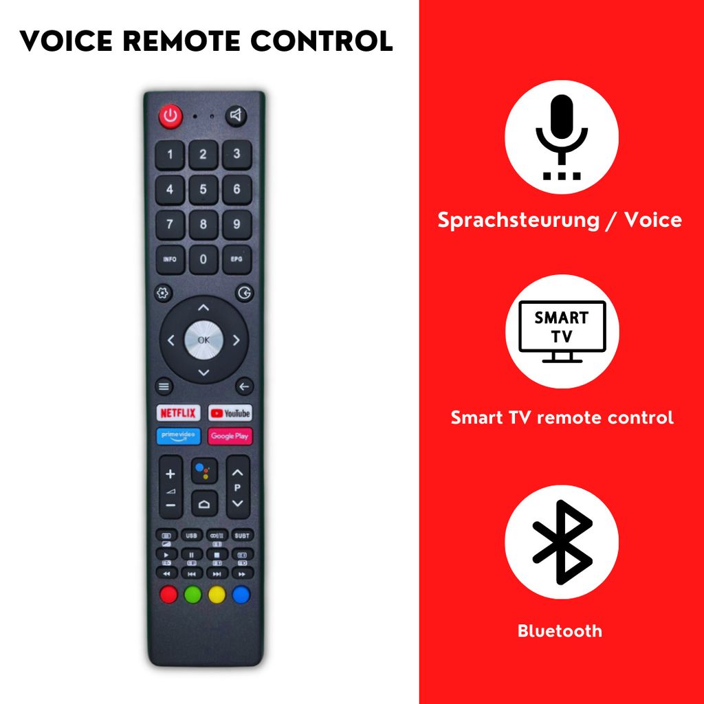 Telecomando OK. TV Con Supporto Vocale E Bluetooth – Modelli ODL42850FC-TAB, ODL43671U-TAB E Simili - 3