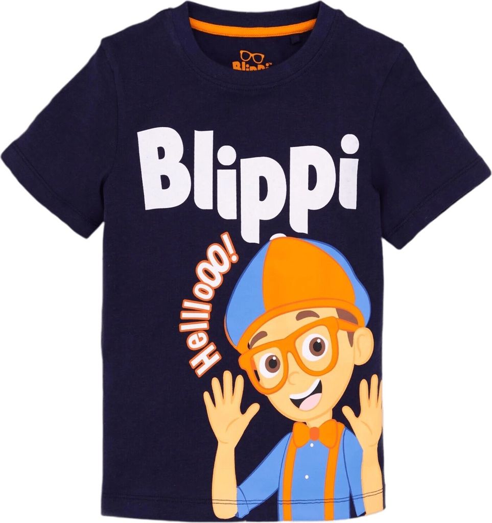Blippi - Dětské tričko "Hello" NS7131 (122) (Námořnická Obrázek produktu 