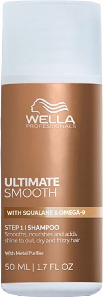 Wella | Shampoo Ultimate Smooth - 50 ml - Anti-Frizz - Seidige Geschmeidigkeit