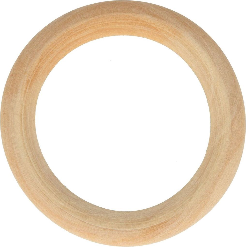 3 Ringe aus Holz 7 cm