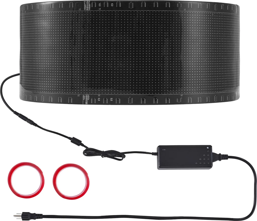 SucceBuy Insegna a LED programmabile, pannello scorrevole a colori P5, controllo APP Bluetooth, tabellone con animazione testuale personalizzata per negozi, 83,5 x 20 cm