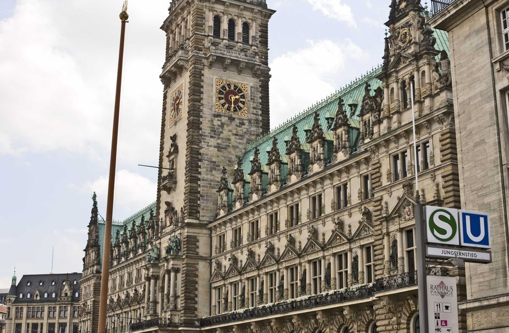 hansepuzzle 41437 - Hamburg Puzzle, 500 Teile, Orte, 46,0 x 30,0cm mit hochwertiger Aufbewahrung, Kartonbox und wiederverschließbarem Beutel
