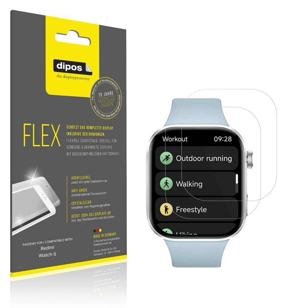 2x Pellicola protettiva per Redmi Watch 6, rivestimento al Immagine del prodotto 
