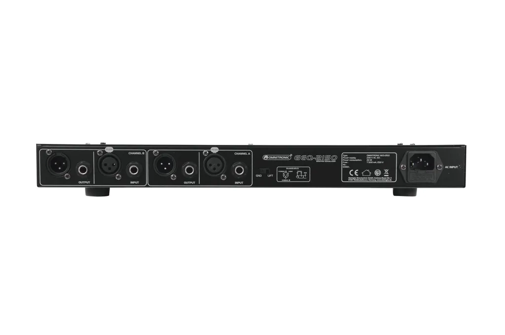 Omnitronic 10355522 Égaliseur Audio Paramétrique avec Réglage de Q