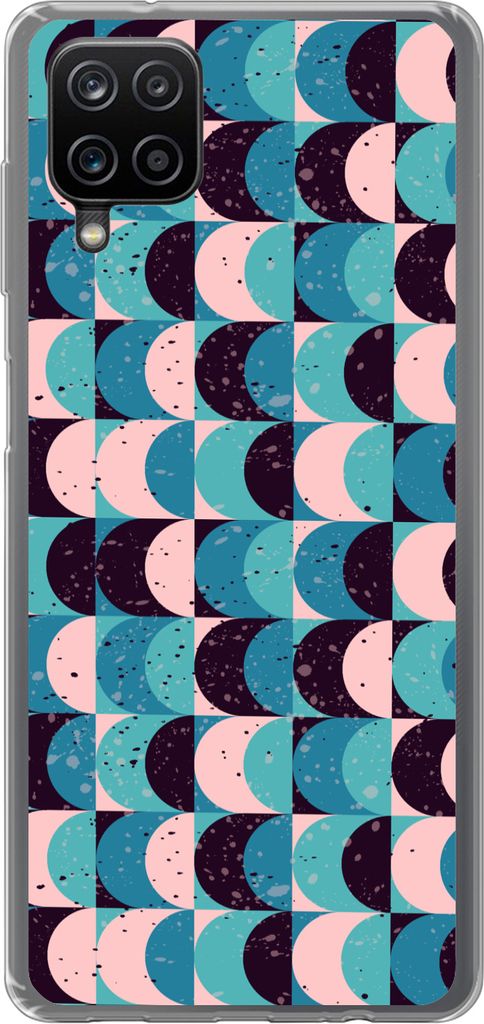 MuchoWow Handyhülle Schutzhülle Hülle für Telefoonhoesje Samsung Galaxy A12 Mädchen - Farbe - Muster - Mädchen - Kinder - Kinder Silikon So...