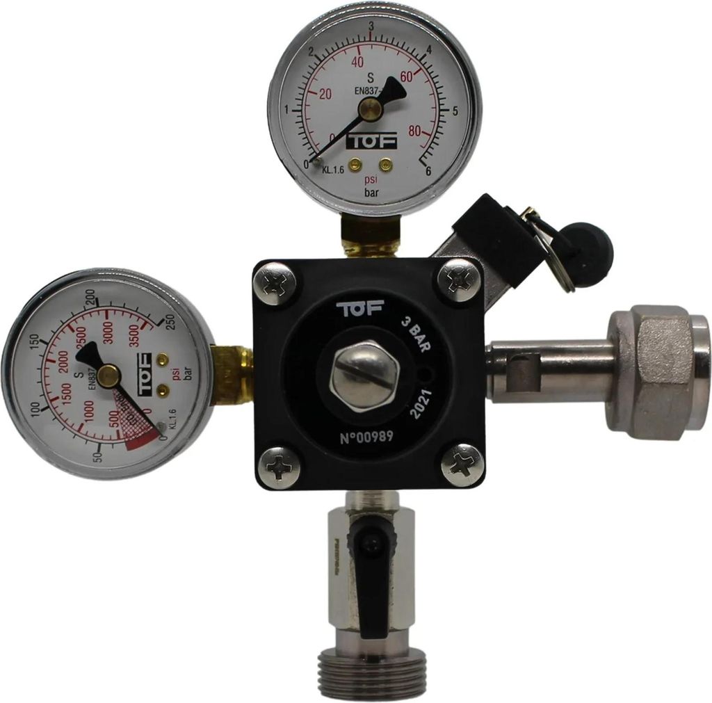 Druckminderer, Druckregler, Druckreduzierventil - CO2 für Produktbild 