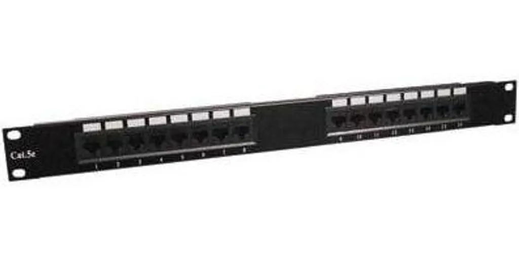 Panneau de brassage 16 ports CAT5e : la solution pour gérer vos câbles réseau - 2