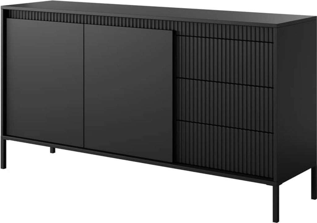 Kommode Senso 153 2D3S schwarz