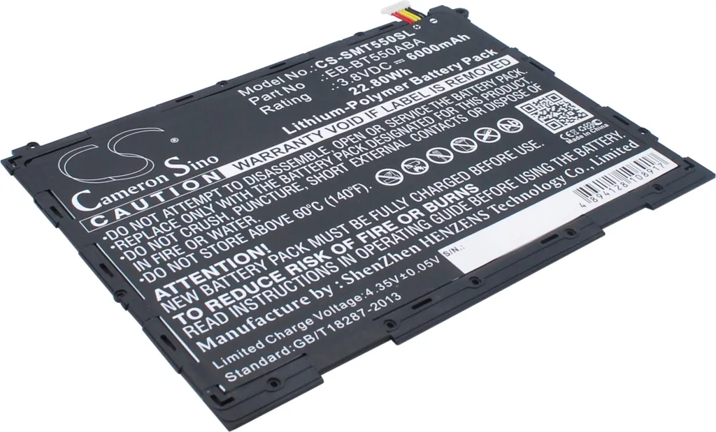 Réparer Autonomie Faible : Batterie Samsung Galaxy Tab A 9.7 SM-P350