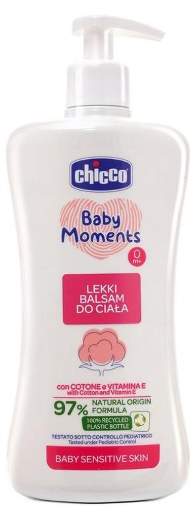 Chicco Baby Moments Leichte Körperlotion 0m+, 500ml Produktbild 