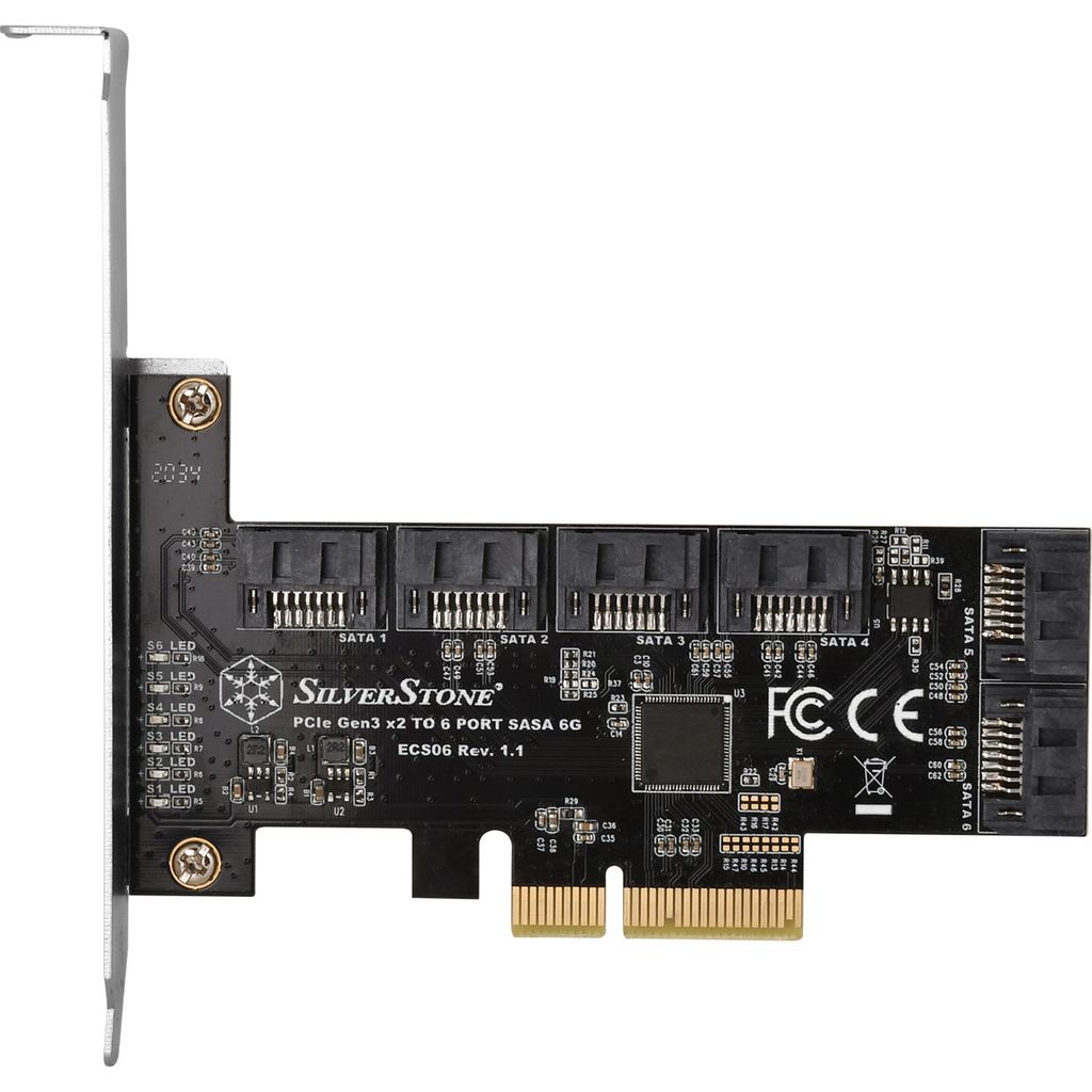 SilverStone ECS06 - Speicher-Controller - SATA 6Gb/s Obrázek produktu 