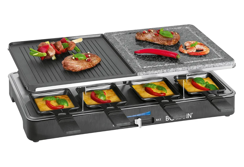 Raclette Grill Bomann RG 2279 CB Pierre Naturelle et Plaque Amovible