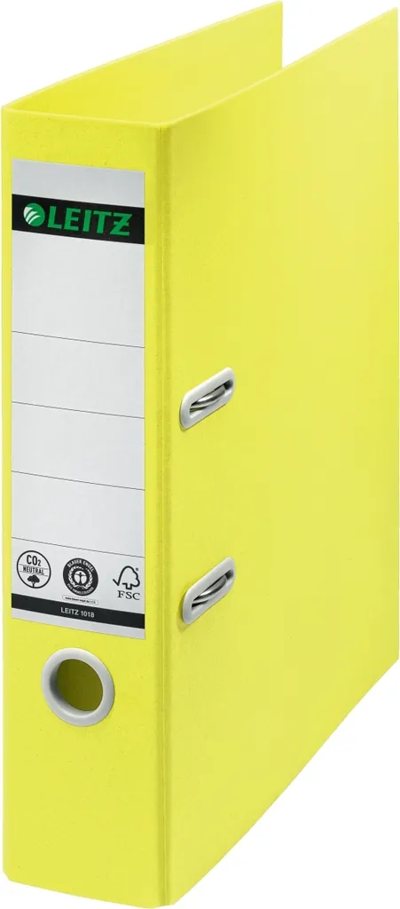 Leitz 10180015 Giallo: Design Sostenibile per un Ufficio Ordinato