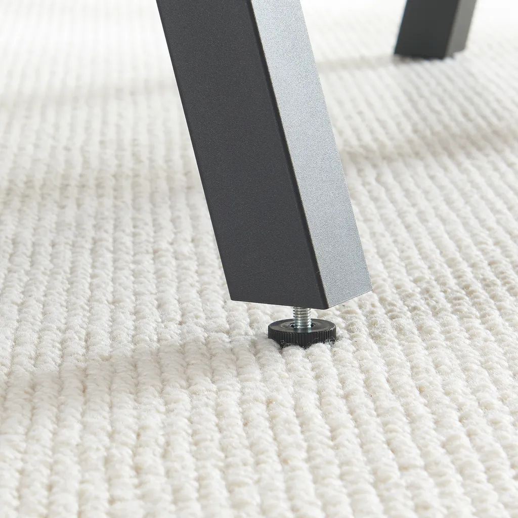 Support de table Heustreu set de 2 pieds pour table basse acier noir 40cm