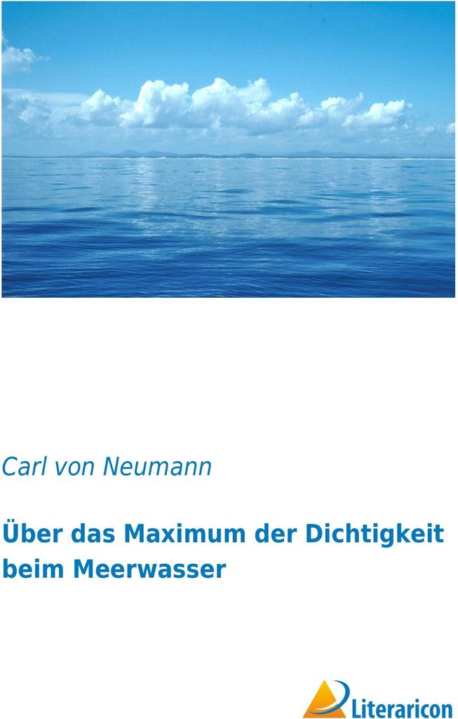 Über das Maximum der Dichtigkeit beim Meerwasser