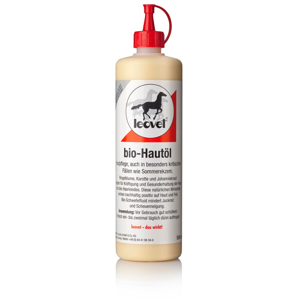 leovet Bio-Hautöl 500ml mit Ringelblume Karotte Johanniskraut