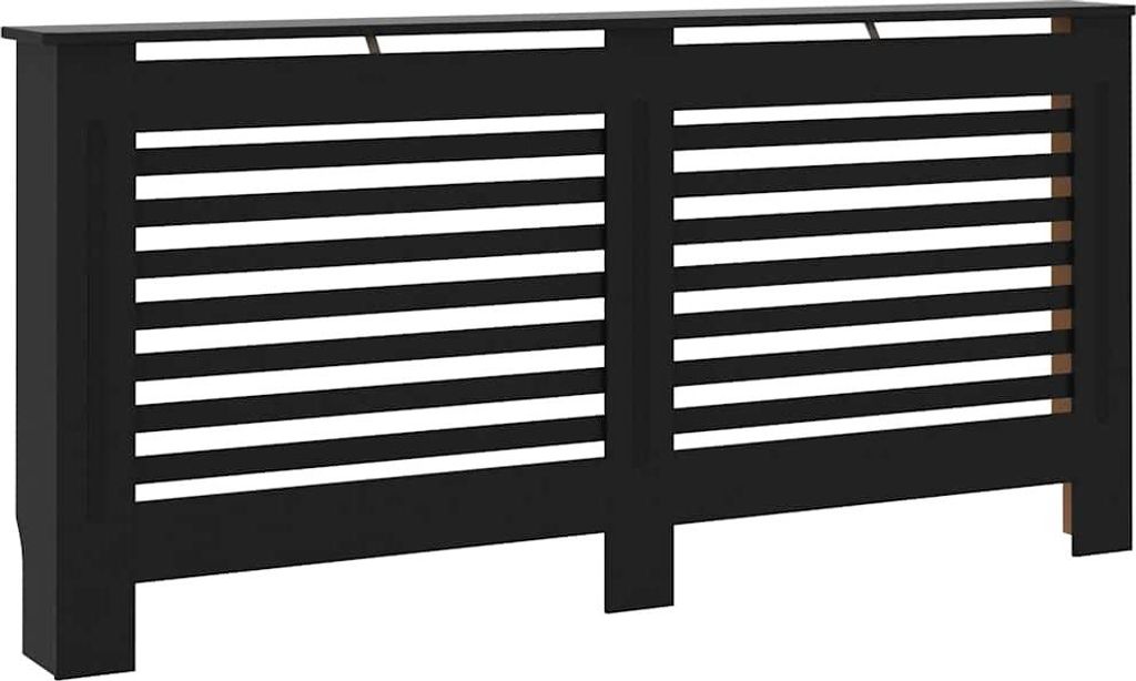 vidaXL Obložení radiátoru černé 172x19x81,5 cm MDF Obrázek produktu 
