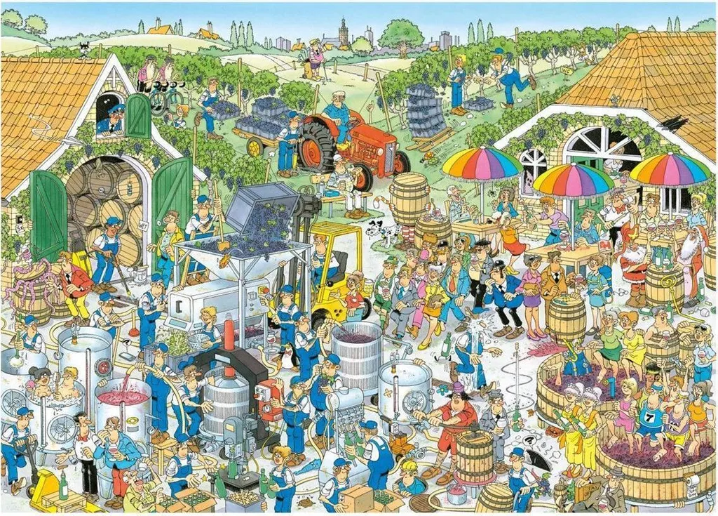 Puzzle Winiarnia 1000 Pièces - Impression Haute Définition et Détails - 2