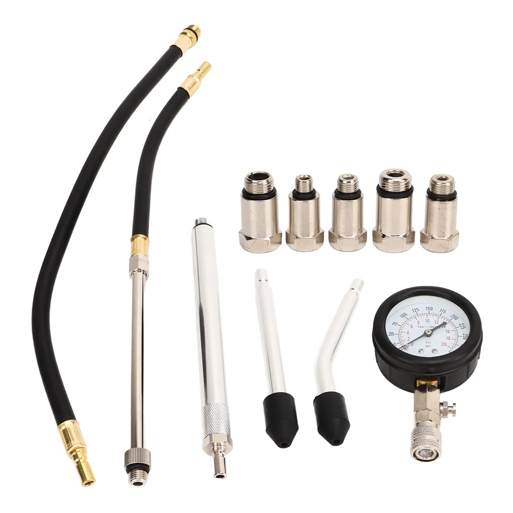 Testeur de compression de cylindre - Manomètre moteur essence M10-M18 - 6
