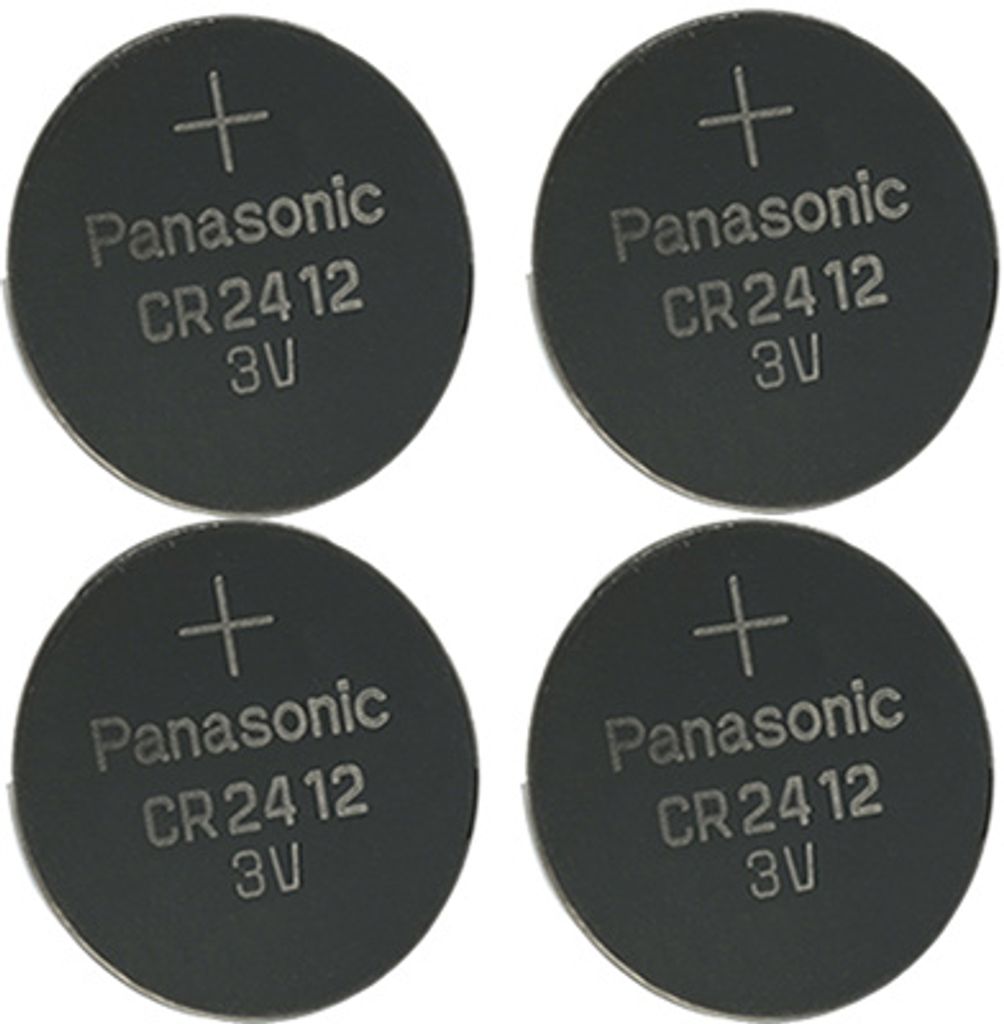 Panasonic CR2412 Lithium Knopfzelle 3V, 4er Folienpack