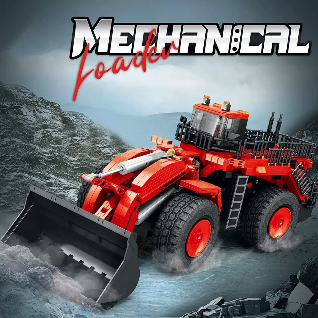 Reobrix 22010 Bulldozer Loader Technic Moc - Set de construction 1876 pcs