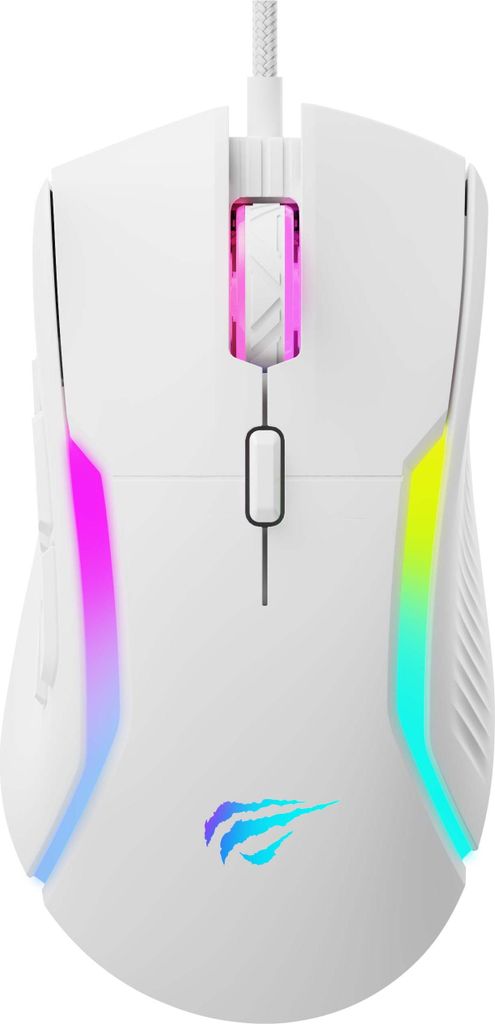 Havit MS1033, pravý, optický, USB Type-A, 8000 DPI, biely Obrázok produktu 