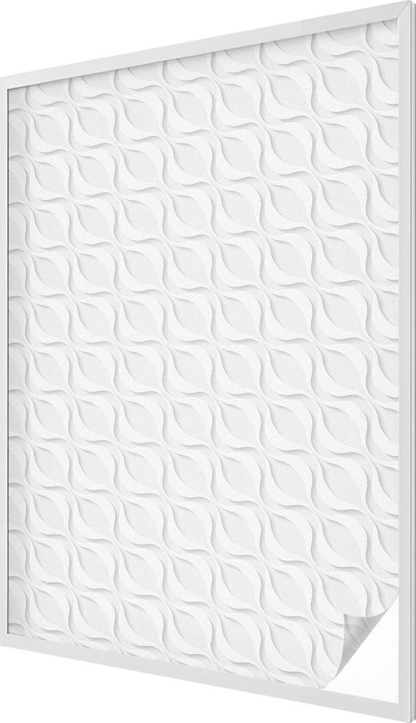 Buntglas Fensterfolie – 146x100 cm – Stained-Glass Design – blickdichte dekorative Sichtschutzfolie – selbstklebend, UV-Schutz – Wellenf...