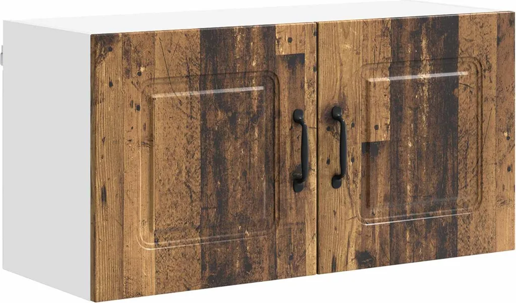 Mobiletto Pensile SYFAX 80x31x40 cm - Kalmar Legno Vecchio per Cucina