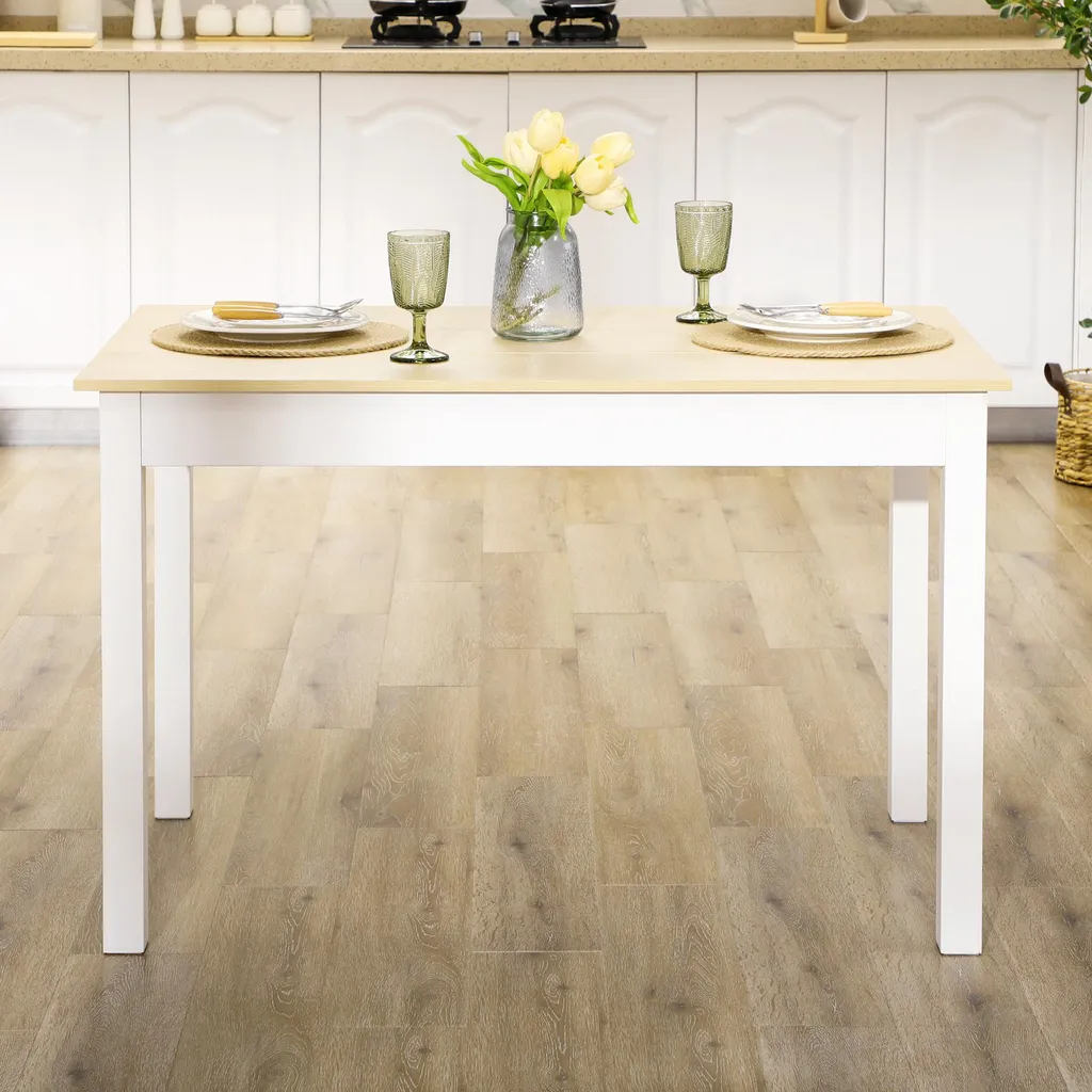 Table à manger compacte 119 cm idéale pour petit appartement et studio - 9
