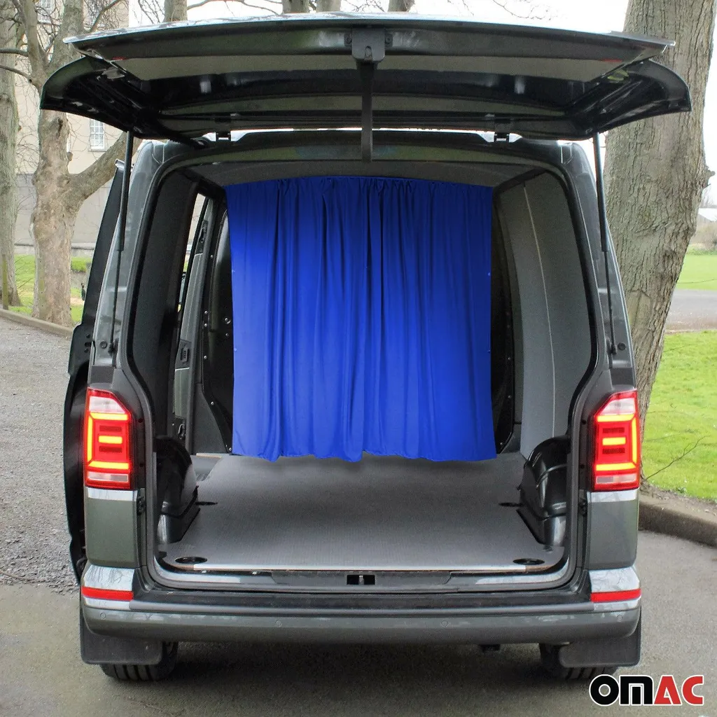 Rideau de séparation cabine pour fourgon aménagé Sprinter H3 bleu - 2