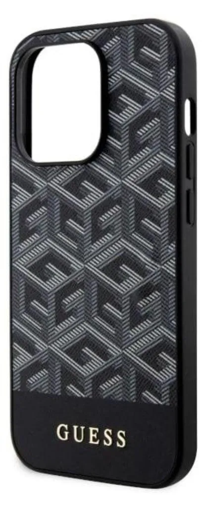 Custodia iPhone 14 Pro Guess G Cube Nera - Accessorio MagSafe Chic - 6