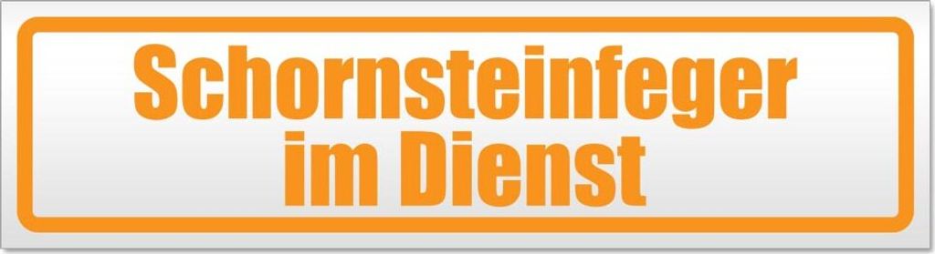 Schornsteinfeger im Dienst Magnetschild Schild magnetisch