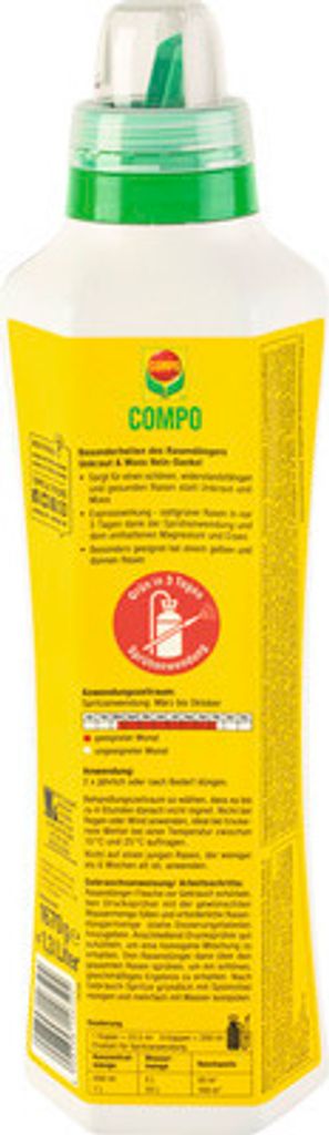 Compo Rasendnger Unkraut & Moos Nein- Danke (1L Flasche)