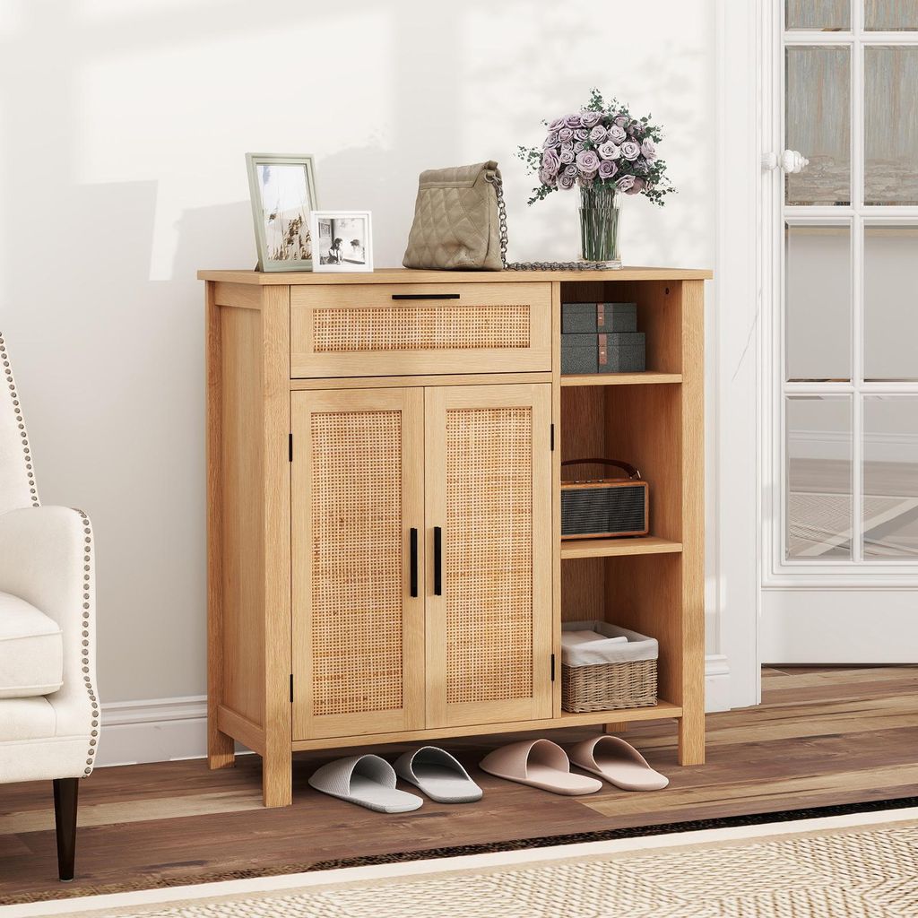 SogesHome Buffets Armadietto da Cucina con Anta Scorrevole Credenza con
