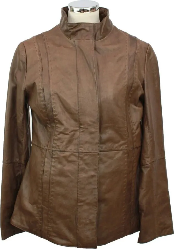 Veste Femme en Cuir Véritable Marron Eastern Counties Leather Modèle EL485
