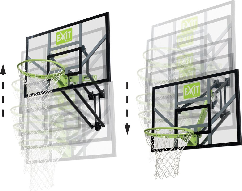 EXIT Galaxy Basketballkorb zur Wandmontage - grün/schwarz Produktbild 2