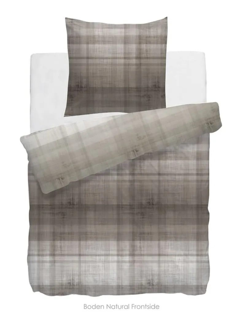 Set Letto HNL Boden Naturel Mako-Satin 135x200 Velvet Touch