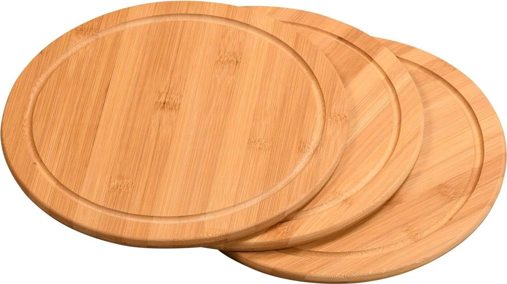 KESPER Servierbrett 3-tlg. Ø 25 cm Bambus 50242-71 Produktbild 