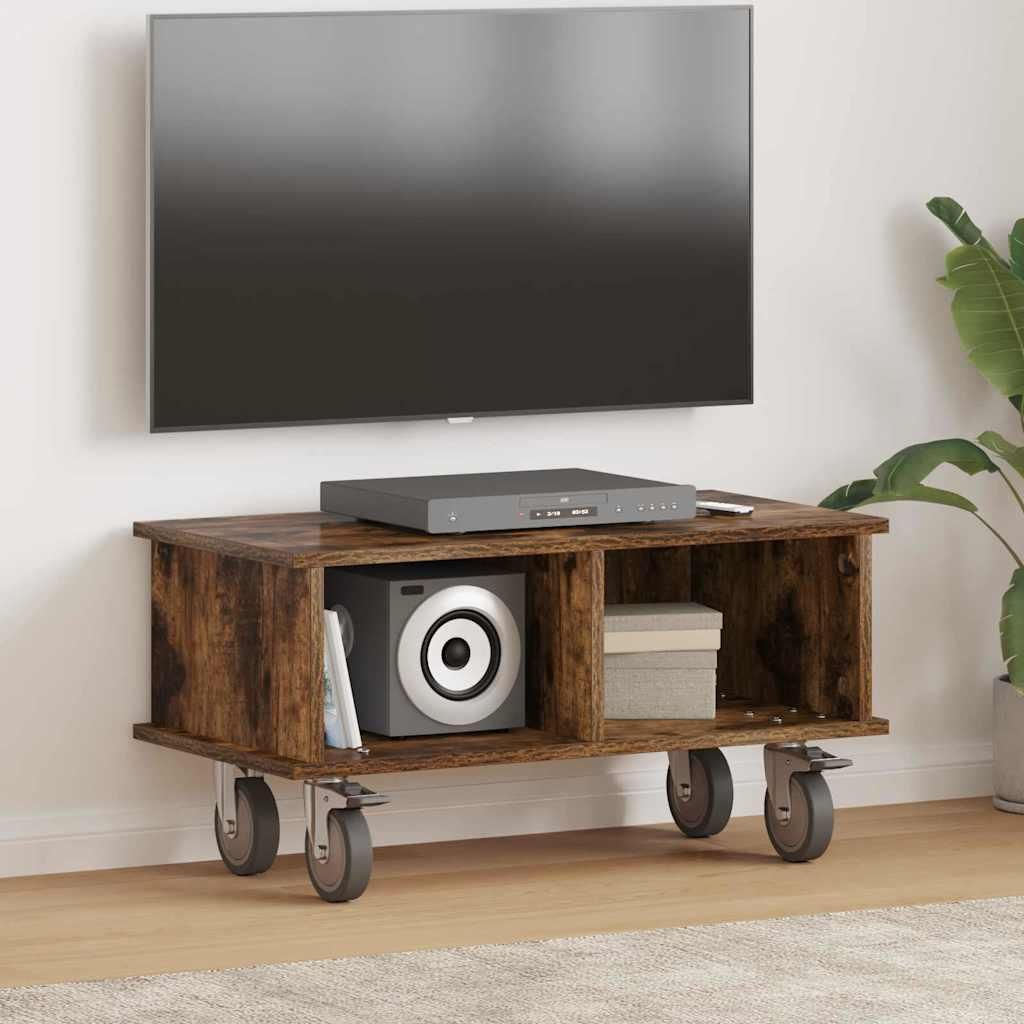 Maison Exclusive - TV-Ständer Geräucherte Eiche 68,5 x 35 x 35 cm Holzwerkstoff