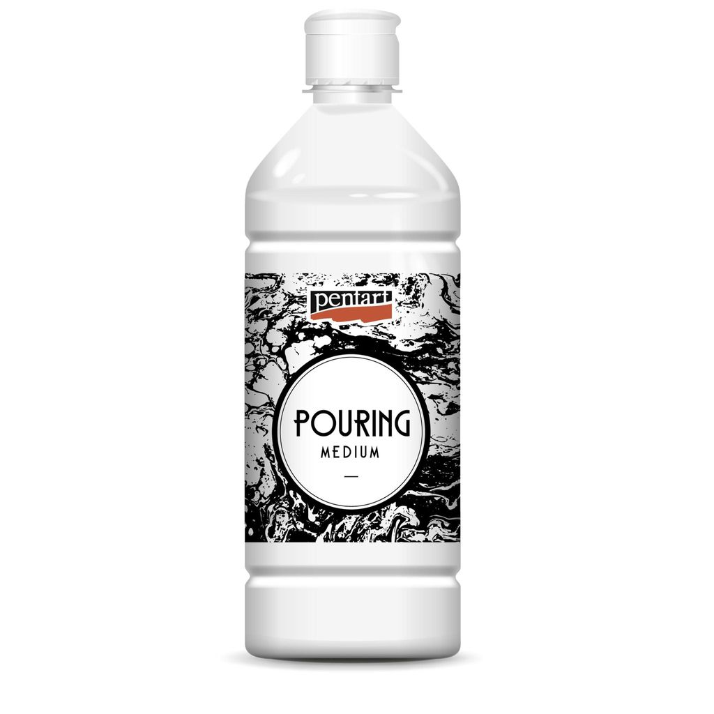 Gießmedium 1000 ml für Fluid Painting Technik, Acrylfarben, ohne Farb- und Deckkraftverlust