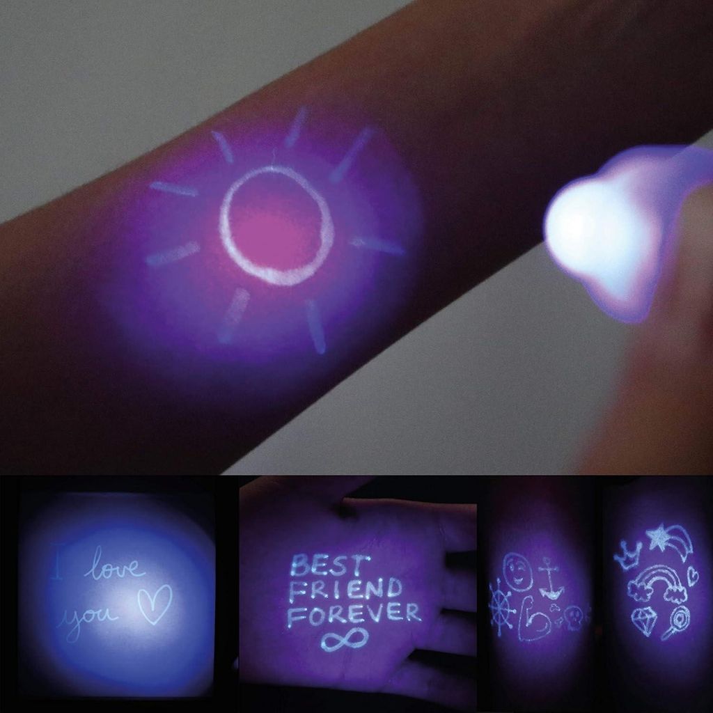 Unsichtbarer Tintenstift und Schreibblock, 16 Stück - BONNYCO | Füller für Kindergeburtstage | Füller für Jungen- & Mädchenpartys, Partyzubeh...