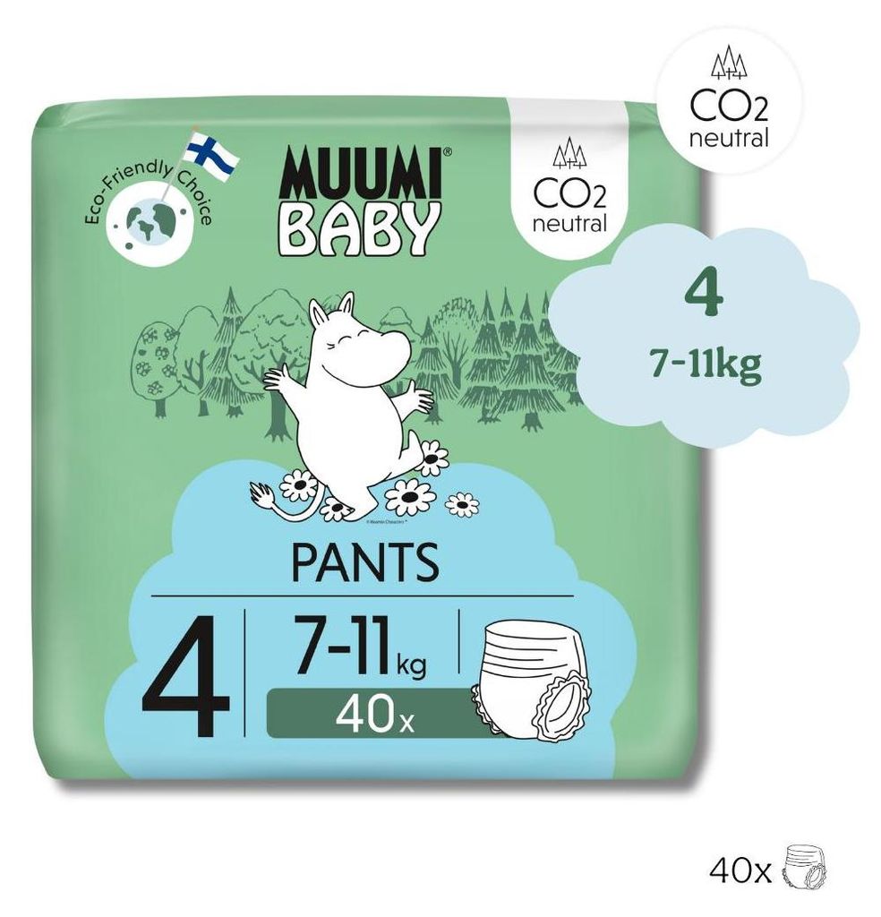 Moomin Baby - Moomin - Eco Windelhosen - Größe 4 - 7 bis 11 Produktbild 