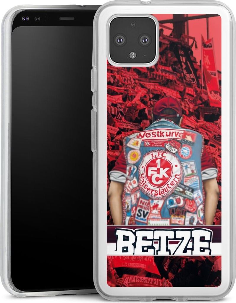 DeinDesign Handyhülle für Google Pixel 4 Silikon Hülle Case Smartphone Schutzhülle 1. FC Kaiserslautern 1. FCK Offizielles Lizenzprodukt
