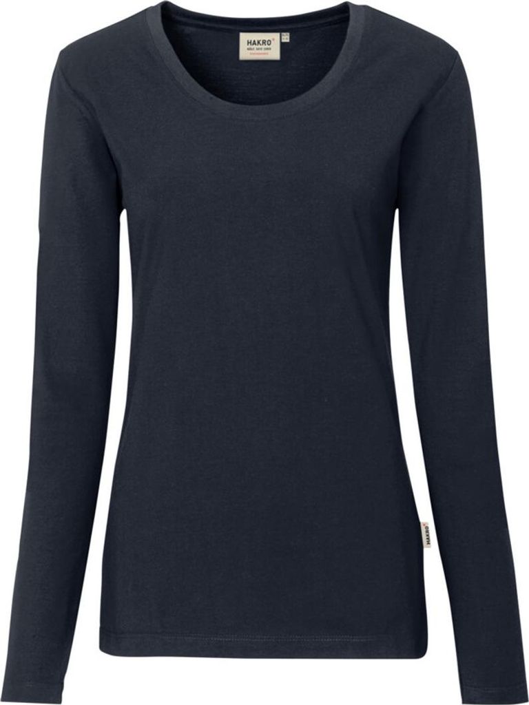 HAKRO Damen Longsleeve Mikralinar 179, tinte, 5XL