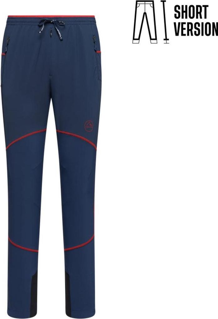 Aequilibrium Speed Pants M SHORT, Night Sky/Mountain Red, XL short, ZAMP06001B46R24XL, Mountaineering Herren Hose - La Sportiva