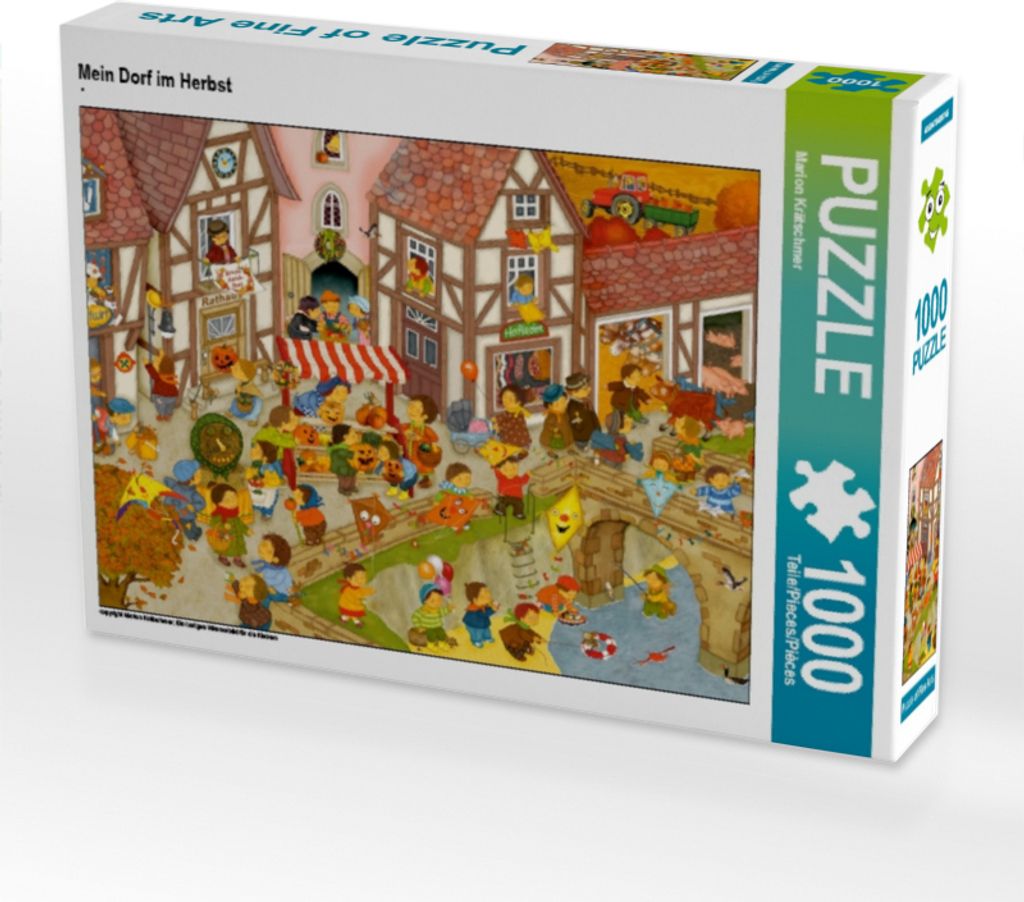 Calvendo Mein Dorf im Herbst 1000 Teile Puzzle quer 640x480mm, Krätschmer Marion; 7432607