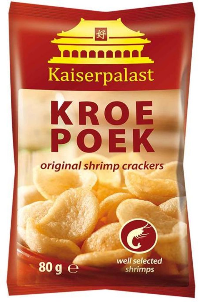 Kaiserpalast Kroepoek Natur, Crunchy Shrimp Chips, Ideal as Produktbild 